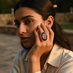 Load image into Gallery viewer, 925 Silver Oval Garnet Ring for Women | Gemstone Jewelry
