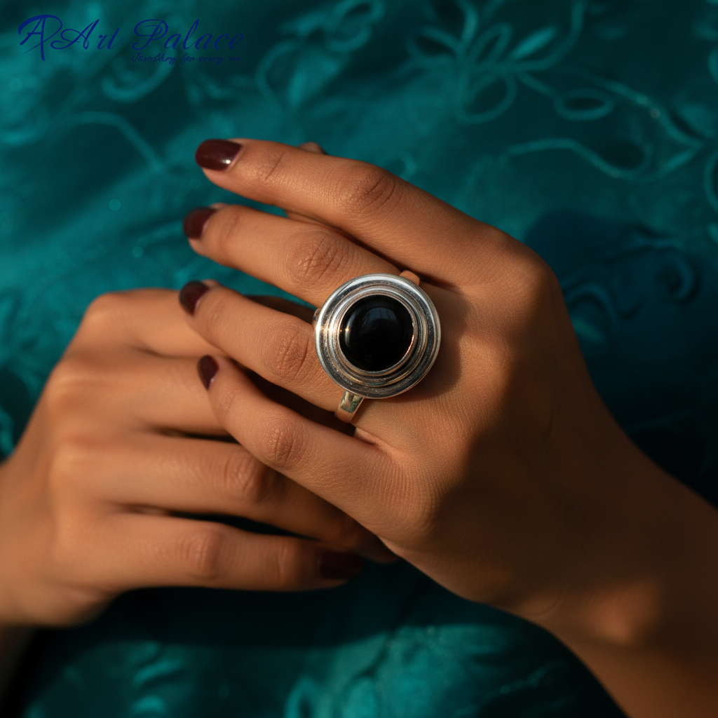 Anillo de ónix en plata 925 para mujer | Joyería con estilo