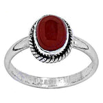 将图像加载到图库查看器中， 925 Silver Red Carnelian Ring for Women | Gemstone Jewelry
