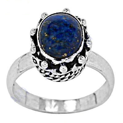 925 Silver Lapis Lazuli Ring for Women | Gemstone Jewelry
