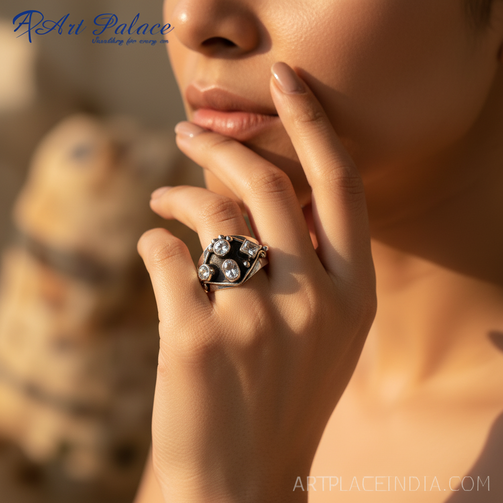 925纯银宝石戒指（女士款）| 个性珠宝