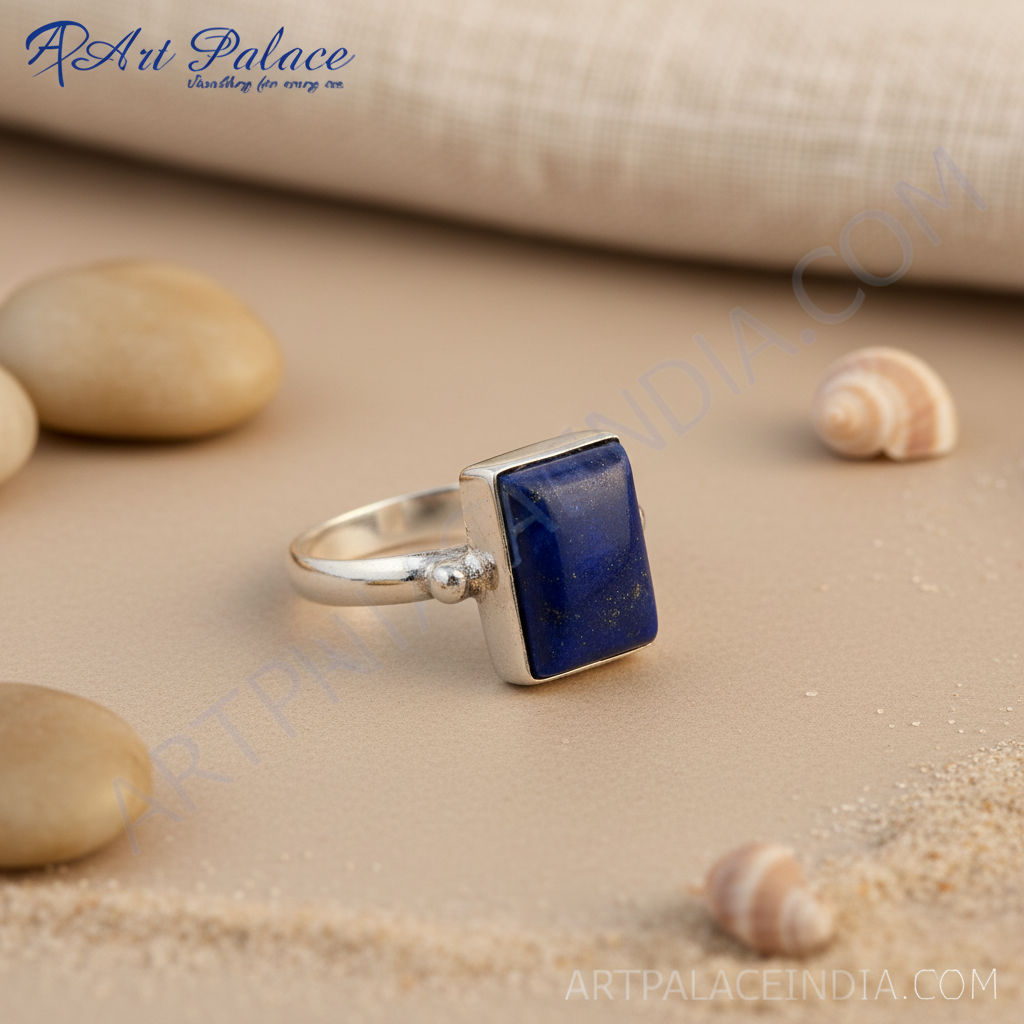 925 silver lapis lazuli ring for women | gemstone jewelry
