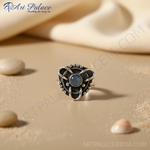 Load image into Gallery viewer, 925 Silver Blue Gemstone Ring for Women | Statement Jewelry
