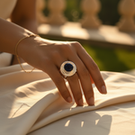 将图像加载到图库查看器中， 925纯银缟玛瑙戒指（女士款）
