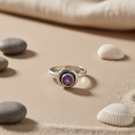 Load image into Gallery viewer, 925 Silver Amethyst Ring for Women | Gemstone Jewelry
