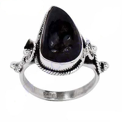 925 Silver Iolite Teardrop Ring for Women | Gemstone Jewelry