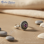 Load image into Gallery viewer, Anillo de plata 925 con piedra preciosa morada para mujer | Regalo
