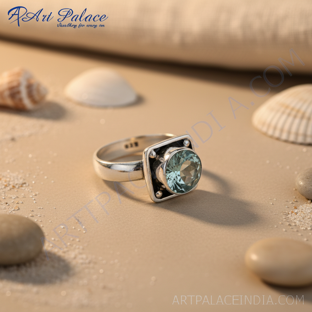 925 silver blue gemstone ring | women's jewelry | gift