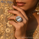 Load image into Gallery viewer, Silver Ring with Oval Cut White Gemstone for Women | Gift Ring
