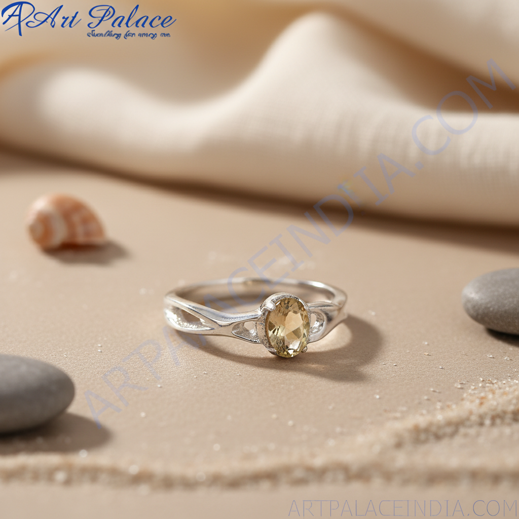 925 Silver Rose Quartz Ring for Women | Gemstone Jewelry