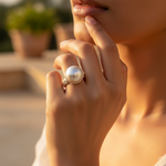 将图像加载到图库查看器中， 925 Silver Pearl Ring for Women | Elegant Jewelry Gift
