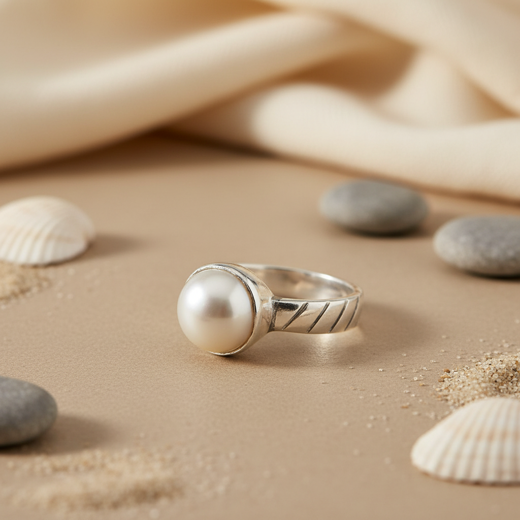 925 Silver Pearl Ring for Women | Elegant Jewelry Gift