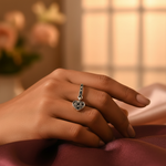 将图像加载到图库查看器中， 925 Silver Heart Dangle Ring for Women | Gift Jewelry
