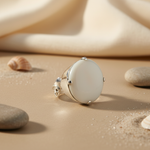 Load image into Gallery viewer, Anillo de nácar en plata 925 para mujer | Joyería con estilo
