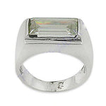 Load image into Gallery viewer, Silver Emerald Cut Ring | For Men | Gift Jewelry
