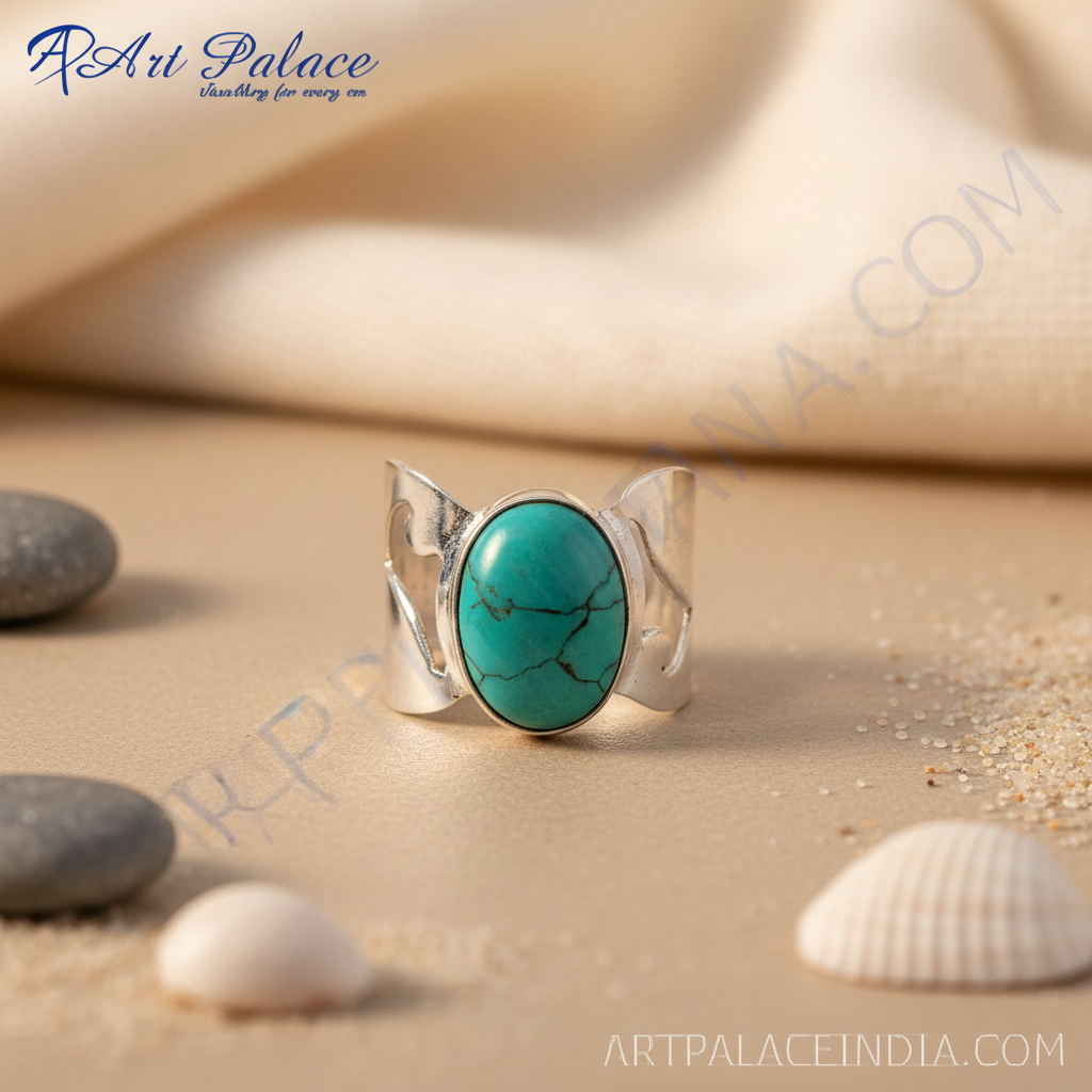 925 Silver Turquoise Ring for Women | Gemstone Jewelry Gift