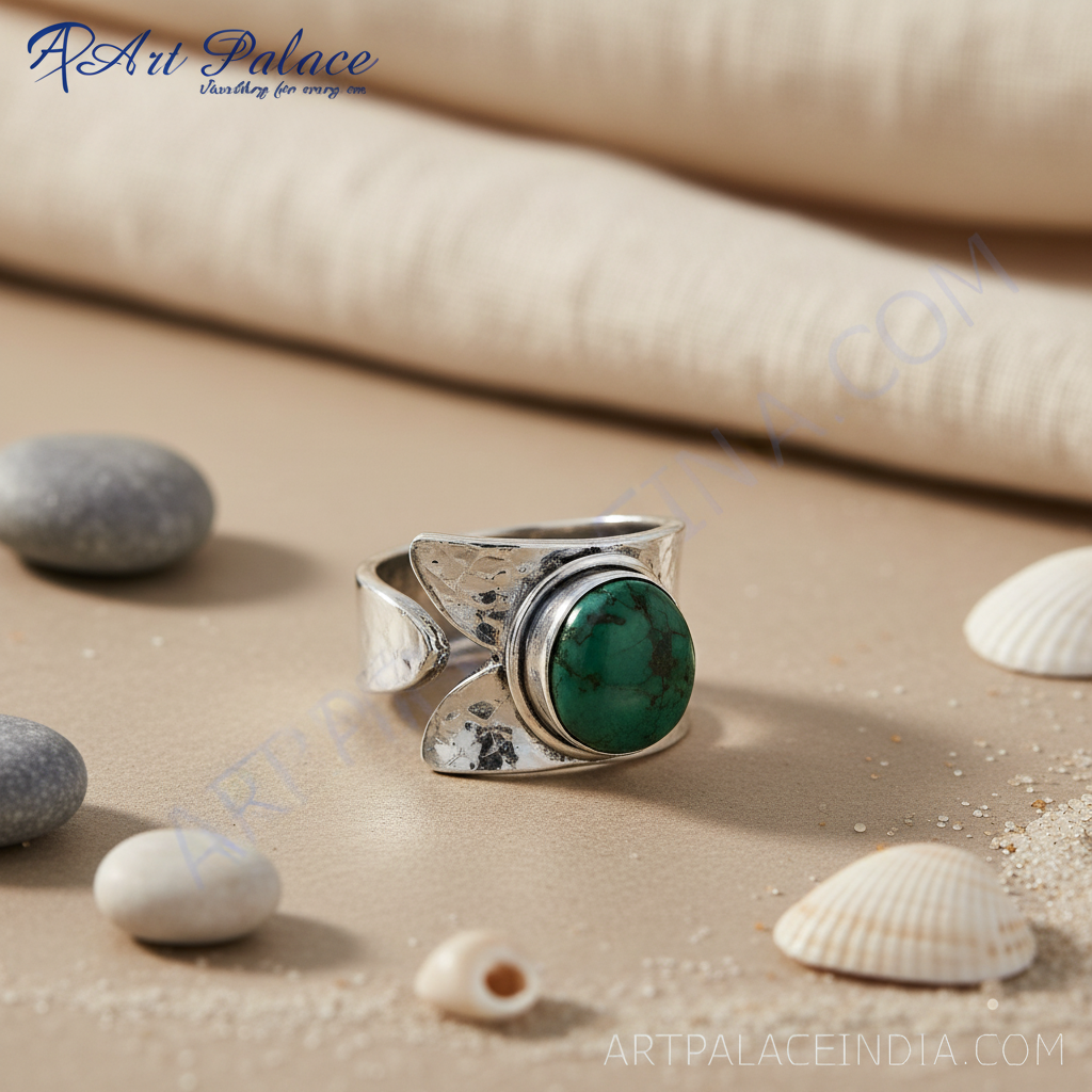 925 Silver Turquoise Ring for Women | Statement Jewelry