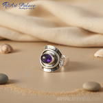 Load image into Gallery viewer, 925 Silver Oval Stone Ring for Women | Statement Jewelry
