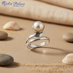 Load image into Gallery viewer, 925 Silver Pearl Swirl Ring | Women's Jewelry | Gift
