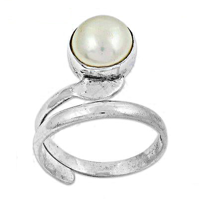 925 silver pearl swirl ring | women's jewelry | gift