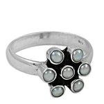 将图像加载到图库查看器中， 925 Sterling Silver Pearl Ring for Women | Flower Design Jewelry
