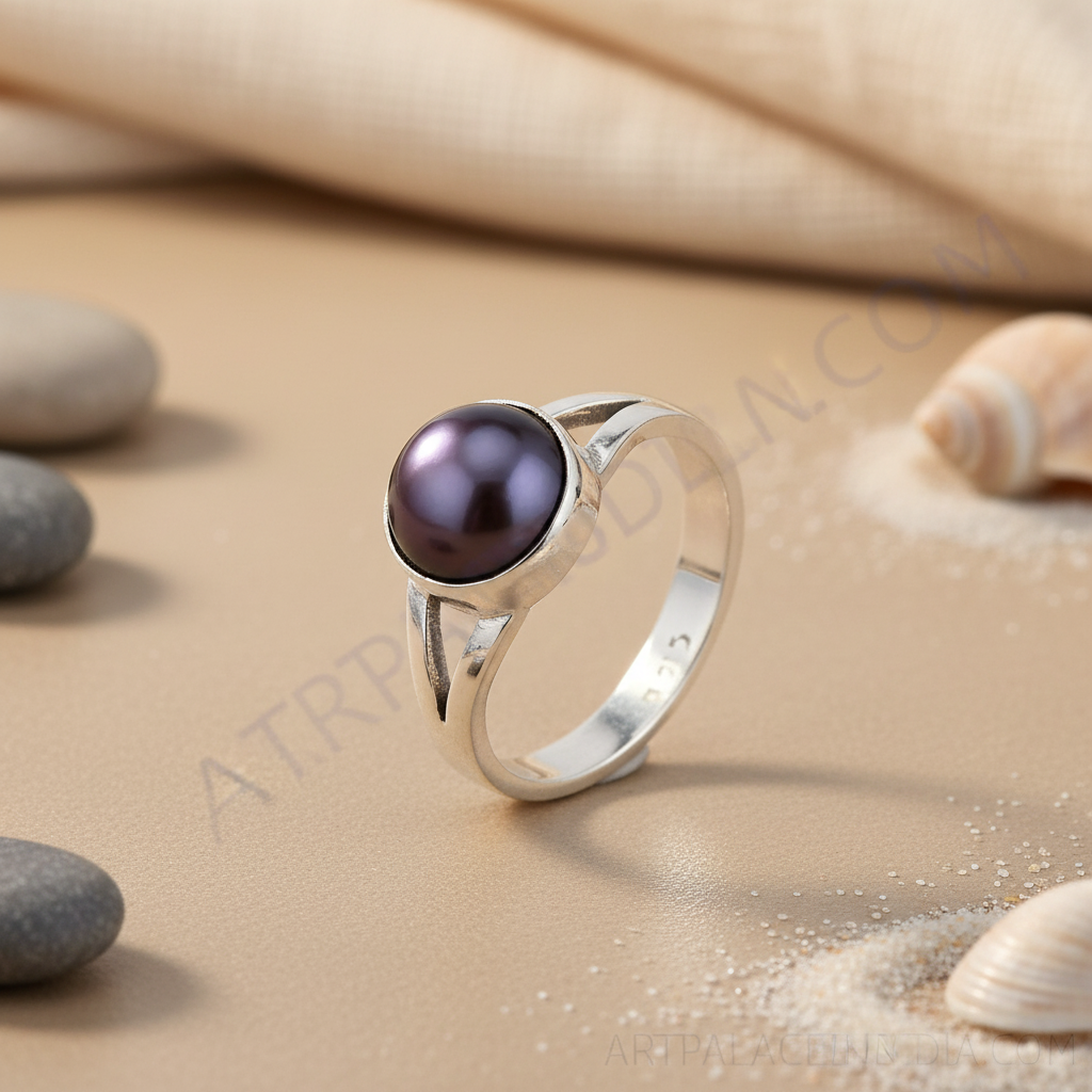 925 Silver Pearl Ring for Women | Gemstone Jewelry