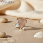 Load image into Gallery viewer, 925 Silver Triangle Gemstone Ring for Women | Statement Ring
