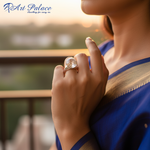 将图像加载到图库查看器中， 925纯银水晶球戒指 | 女士 | 礼物
