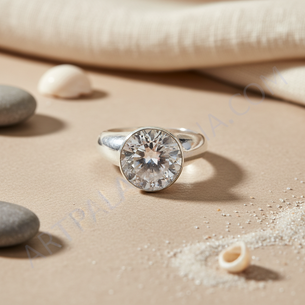 925纯银水晶球戒指 | 女士 | 礼物