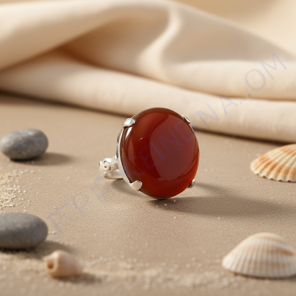 925 Silver Carnelian Ring | Gemstone Ring for Women | Gift