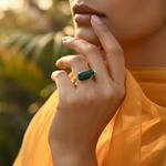 Load image into Gallery viewer, 925 Silver Malachite Stone Ring for Women | Gift Jewelry
