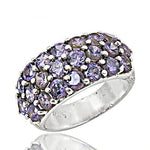 将图像加载到图库查看器中， 925 Silver Purple Gemstone Ring for Women | Cocktail Jewelry
