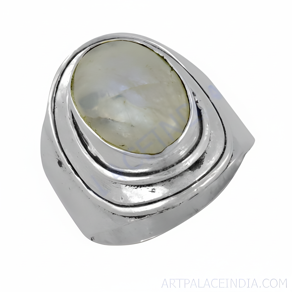 925 Silver Moonstone Ring for Women | Statement Jewelry