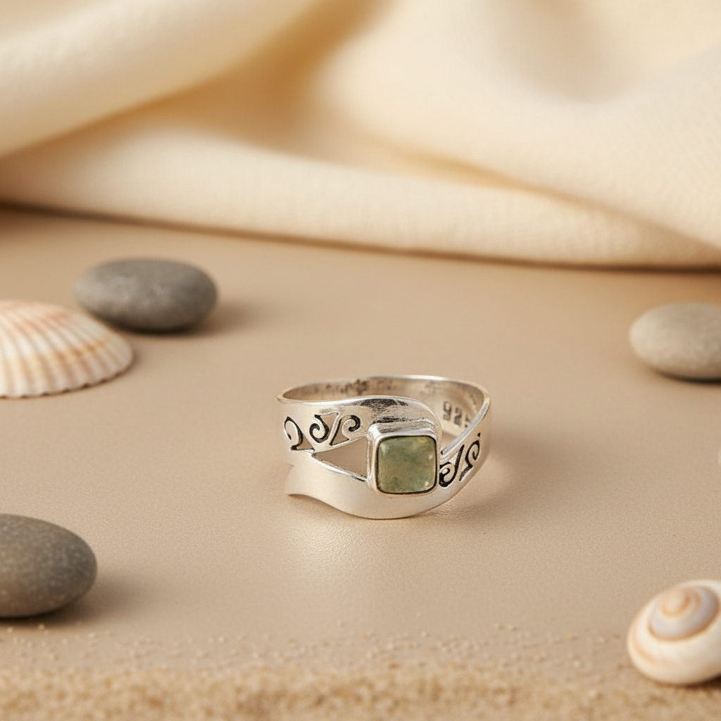 925 Silver Square Stone Ring for Women | Sterling Silver Jewelry