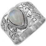 Load image into Gallery viewer, 925 Silver Moonstone Ring for Women | Statement Jewelry
