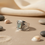 将图像加载到图库查看器中， 925 Silver Ring with Gemstone for Women | Sterling Silver Ring

