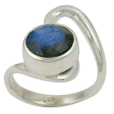 925 Sterling Silver Labradorite Ring for Women | Gift