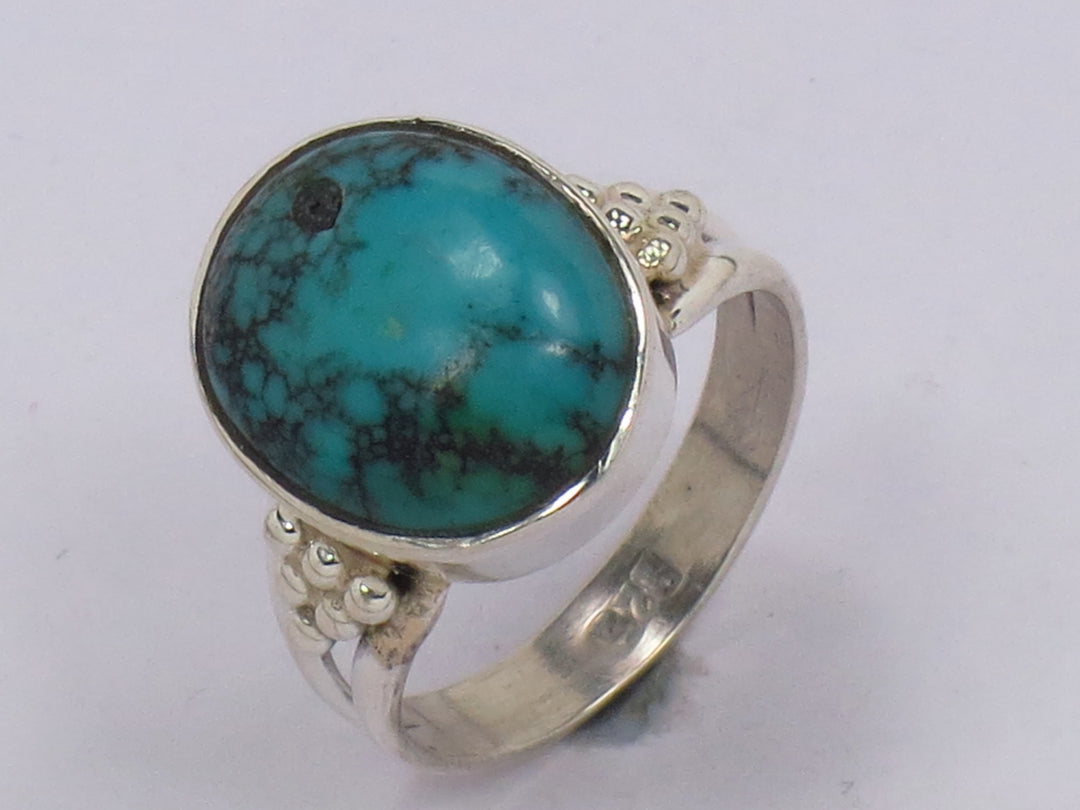 925 Sterling Silver Turquoise Ring for Women | Gemstone Jewelry