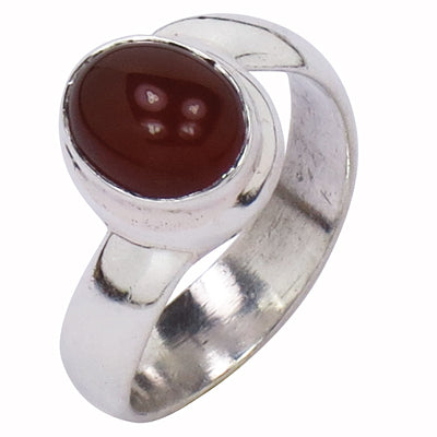 925 Silver Carnelian Gemstone Ring for Women | Gift Jewelry