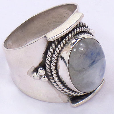 925 Silver Moonstone Ring for Women | Gemstone Jewelry