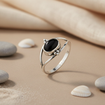 Load image into Gallery viewer, 925 Silver Black Onyx Ring for Women | Gemstone Jewelry
