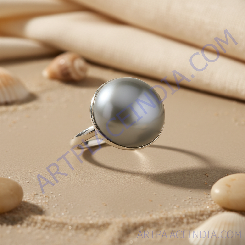 Silver Pearl Ring for Women | Statement Jewelry | Gift