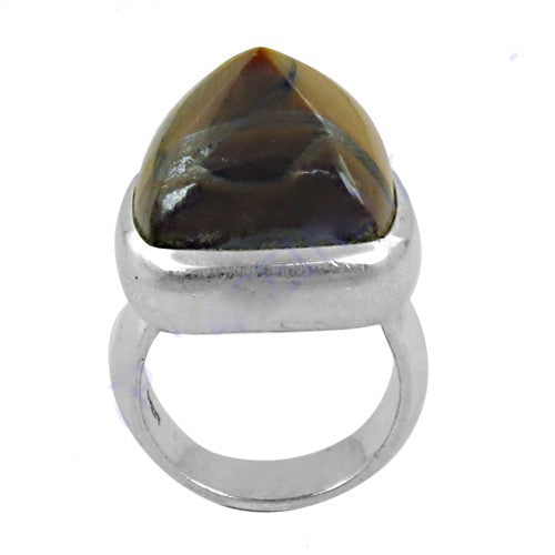 Silver Gemstone Ring for Women | Statement Ring Gift