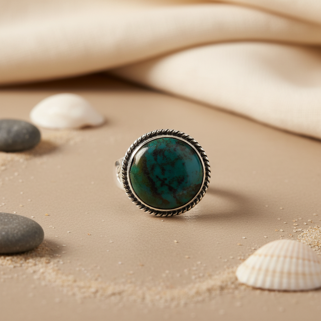925 Silver Turquoise Ring for Women | Gemstone Jewelry