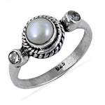 Load image into Gallery viewer, 925 Sterling Silver Pearl &amp; Gemstone Ring for Women | Gift Jewelry
