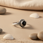 将图像加载到图库查看器中， 925 Sterling Silver Black Onyx Ring for Women | Gift Jewelry
