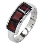 Load image into Gallery viewer, 925 Silver Garnet Ring for Women | Gemstone Jewelry Gift
