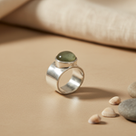 Load image into Gallery viewer, Silver Ring with Green Gemstone | Women's Jewelry | Gift
