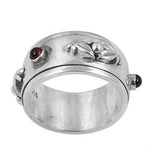 Load image into Gallery viewer, 925 Silver Garnet Spinner Ring | Women's Daily Wear Jewelry

