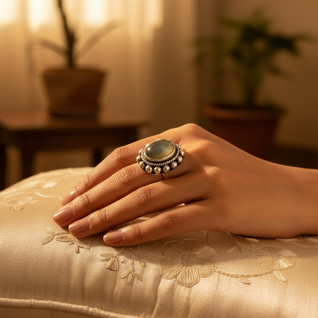 925 Sterling Silver Gemstone Ring for Women | Silver Jewelry